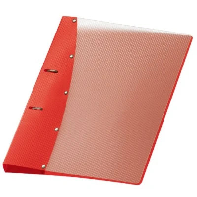 Imagen de VELOFLEX 1141420 carpeta de anillas diamante, anillas, DIN A4, mecanismo 2 20 mm, plástico sólido PP, rojo, 1 unidad