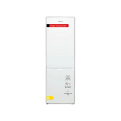 Imagen de Corberó Frigorífico Combi 326L CCH200533NFW No Frost Inverter Silver Trim Luz LED Fresh Box Crisper Balcones Ajustables 39 Db Eficiencia Energética D, Blanco