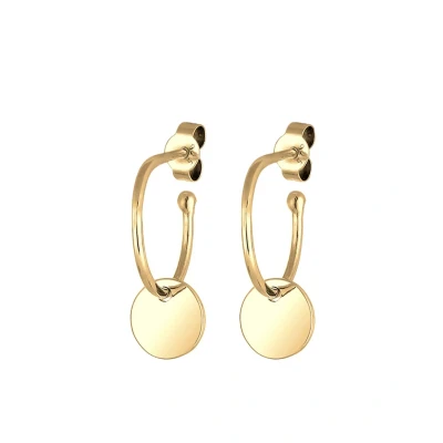Imagen de Elli Basic Plate Trend Pendientes goldcoloured, Mujer, Talla: One Size, Gold coloured
