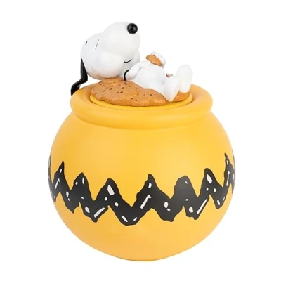 Imagen de Grupo Erik Galletero Snoopy Tarro cerámica XL galletas Almacenaje cocina hermético Figura ideal decoración