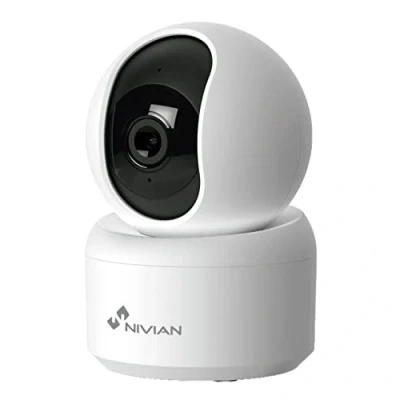Imagen de NIVIAN cámara Domo 360º WiFi Grabación en MicroSD(No incluida) 2K Audio bidireccional Deteccion Humanos y Auto Tracking Apta para Interior Compatible con Amazon Alexa Google HomeApp Tuya…
