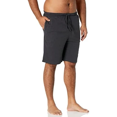 Imagen de Amazon Essentials Pijama Corto de Punto 22 cm (Disponible en Tallas Grandes) Hombre, Color Carbón, S