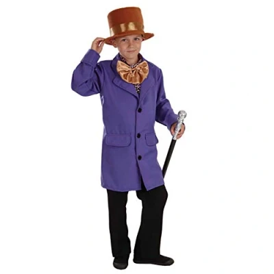 Imagen de Fun Shack Disfraz Dueño Fabrica De Chocolate Niño, Jefe Fábrica Para Niños, Niño Cuento, Carnaval Talla S