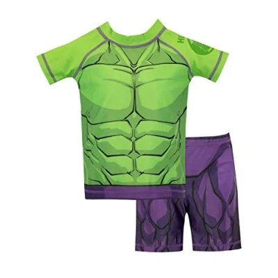 Imagen de Marvel Bañador de Dos Piezas para niño El Increíble Hulk Verde 6 7 Años