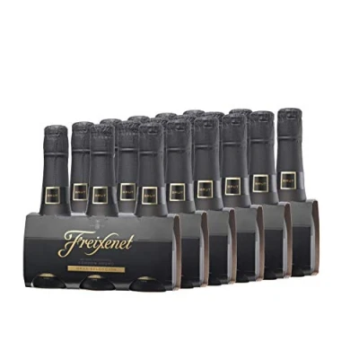 Imagen de Freixenet Mini Cordon Negro Cava Brut Pack 3 botellas de 200 ml 6 packs 3u total 3600