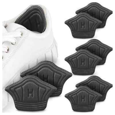 Imagen de SULPO 4 Pares Almohadilla para el talón zapatos demasiado grandes. Cabe en casi cualquier zapato. Autoadhesiva gracias a las fuertes almohadillas adhesivas, recortable