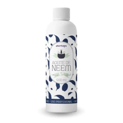 Imagen de PLANTAWA Aceite de Neem 500 ML Máxima Concentración Acción Preventiva Eficaz contra Plagas. Natural y Sostenible Nim Prensado en Frío