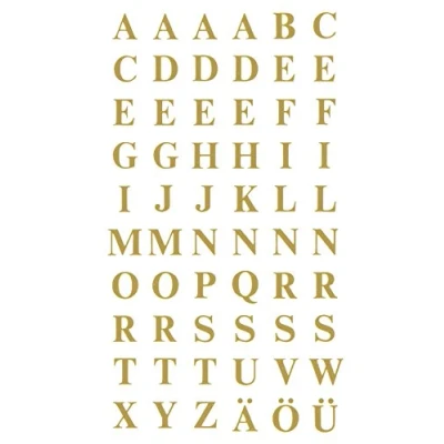 Imagen de Avery Zweckform 3727 Letras adhesivas, color dorado