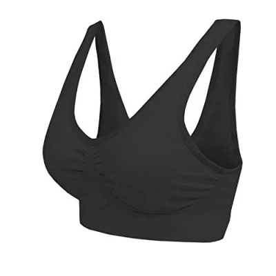 Imagen de Boolavard Sujetador Cómodo para Mujer, Clásico Bustier, Push Up y Sin Aros (FR/ES, Letras, XL, Regular, Negro)