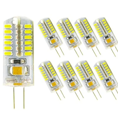 Imagen de G4 Bombilla LED, 4W, 250LM, Equivalente a 30W Bombillas Halógenas, Blanco Frío 6000 K, AC 220V, No Regulable, Pack de 8