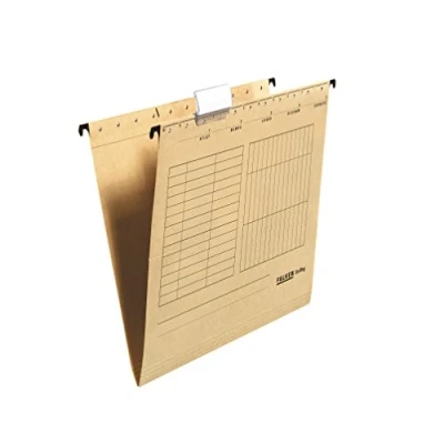 Imagen de FALKEN Unireg Carpeta colgante de cartón reciclaje, color marrón 5er Pack