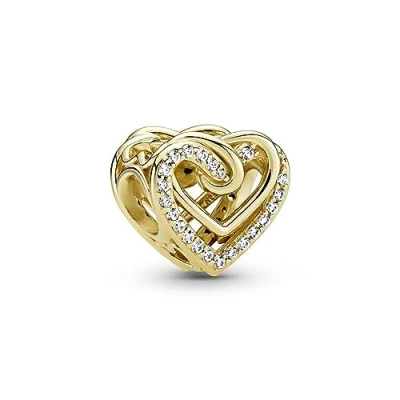 Imagen de Charm Pandora 769270C01 Corazones entrelazados