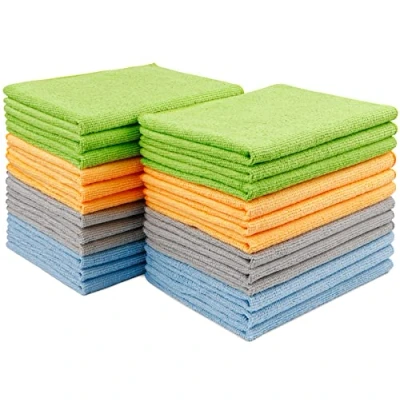 Imagen de AIDEA paño de Microfibra 24 Paños, Limpieza Multiusos para Coche, Suave y Absorbente, sin Pelusa casa, Cocina, Ventanas,30X40CM