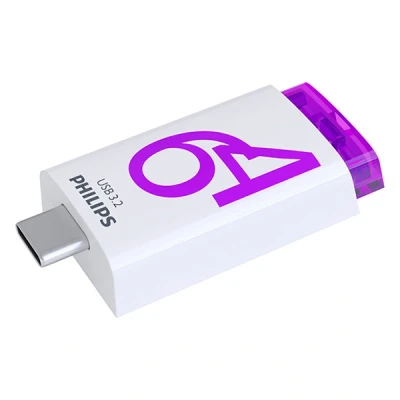 Imagen de Philips Click Edition USB C Stick 3.2 Gen 1 Flash Drive 64 GB para PC, portátil, Smartphone, Tableta con Puerto C, Velocidad de Lectura hasta 120 MB/s,