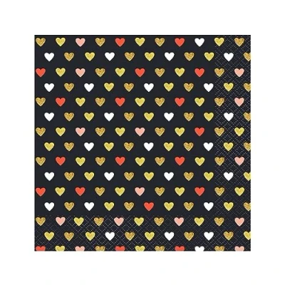 Imagen de XOXO Black, Wellen Servietten (20 Stück) 33x33 cm