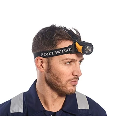 Imagen de Portwest Luz Frontal Dual Power, Color: Amarillo/Negro, PA63YBR