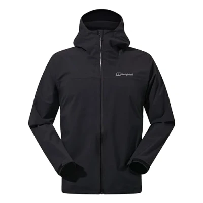 Imagen de Berghaus Arnaby Hooded Chaqueta Hard shell, Hombre, Talla: Small, Black