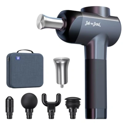 Imagen de Pistola de Masaje Muscular, Bob and Brad X6 Pro Massage Gun con cabezal metálico Profesional Masajeador Músculos Tejido Profundo, para Relajación Muscular