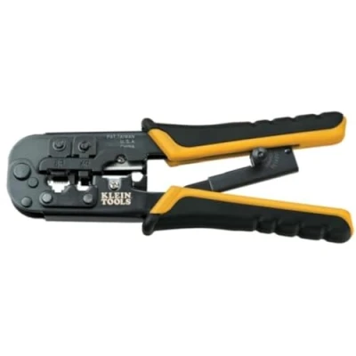 Imagen de Crimpadora de trinquete, peladora modular para RJ45, Cat5e, Cat6, CAT6A KLEIN TOOLS VDV226 011 SEN