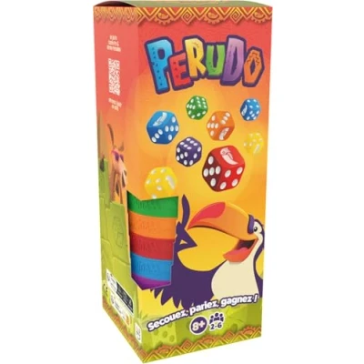 Imagen de ASMODEE PERUDO (Nueva versión) Juego de Mesa Ambiente para Adultos y niños a Partir 8 años Agitar, Hablar, Ganar Dados Bluff 2 6 Jugadores 30 min versión Francesa