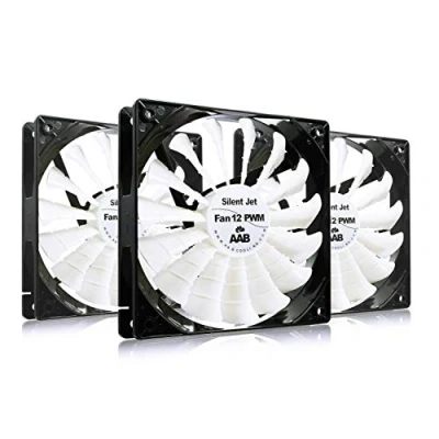 Imagen de AABCOOLING Silent Jet Fan 12 PWM Un Silencioso y Muy Efectivo Ventilador 120mm, PC, Base Ventilador, 12cm, Ventiladores, 170 m3/h, 400 1600 RPM 3 Piezas 8,9 20,9 dB(A)