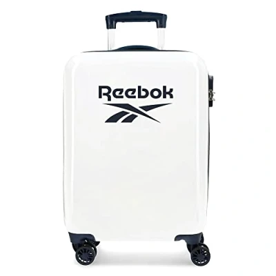 Imagen de Reebok Maveryck Maleta de cabina Blanco 38x55x20 cms Rígida ABS Cierre combinación lateral 34L 2,86 kgs 4 Ruedas dobles Equipaje Mano