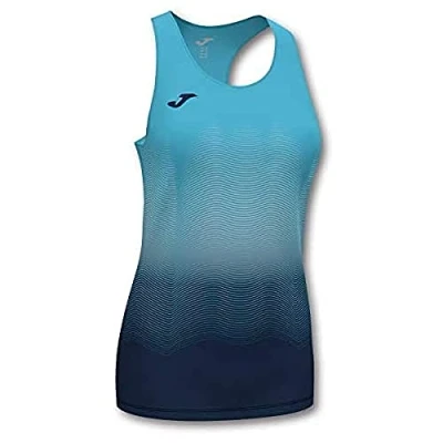 Imagen de Joma Elite VII Camiseta Tirantes Running, Mujer, Turquesa flúor Marino, L