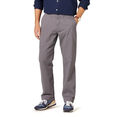 Imagen de Amazon Essentials Pantalones Chinos, elásticos, Informales, Corte clásico Hombre, Gris Oscuro, 35W / 28L
