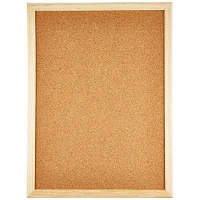 Imagen de Alevar tablero de corcho 40 x 30 cm, anuncios con alfileres y marco madera