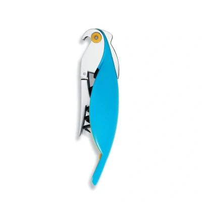 Imagen de Alessi Corkscrew Parrot AAM32 AZ Blue by Alessandro Mendini