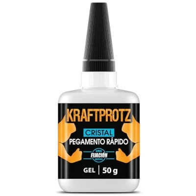 Imagen de 50 g superglue para vidrio y espejos extra fuerte pegamento transparente resistente al agua, calor secado pegar todo tipo de acrílico ARKA Kraftprotz
