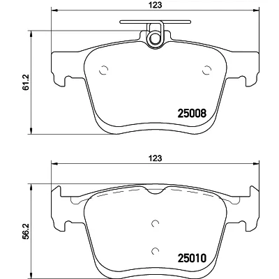 Imagen de HELLA 8DB 355 020 271 Juego de pastillas freno no preparado para indicador desgaste SEAT: Leon III Hatchback, ST, SC