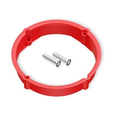 Imagen de CusoTec Anillo de compensación yeso, 25 unidades, 12 mm, para cajas interruptores 60 incluye tornillos, ajuste capa yeso