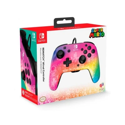Imagen de PDP Switch Rematch Wired mando STAR SPECTRUM Officially Licensed by Nintendo Customizable buttons, sticks, triggers, and paddles Ergonomic mandos