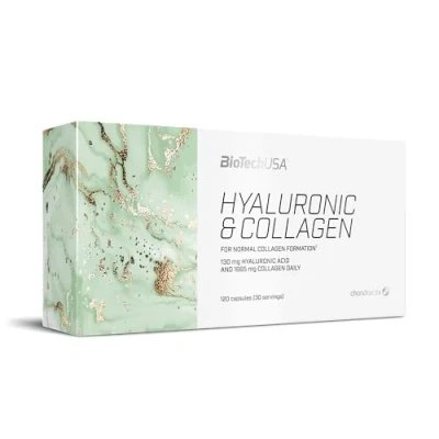 Imagen de BIOTECHUSA HYALURONIC &amp; COLLAGEN, 120 CAPSULAS