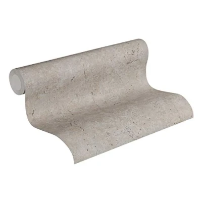 Imagen de Papel pintado Liso Elements A.S. Création tejido no 10.05 m x 0.53 Gris Marrón Fabricado en Alemania 369111 36911 1