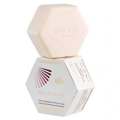 Imagen de Jabón Enriquecido con Caviar de 7.0 oz la línea Classic Makari Hidratante y Blanqueador para Cara el Cuerpo Limpiador Anti Envejecimiento que Combate Sequedad Arrugas