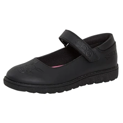 Imagen de Pokémon Zapatos Escolares niñas, Mocasines de Suela Fuerte y fácil Sujetar, Color Negro, Pikachu Eevee