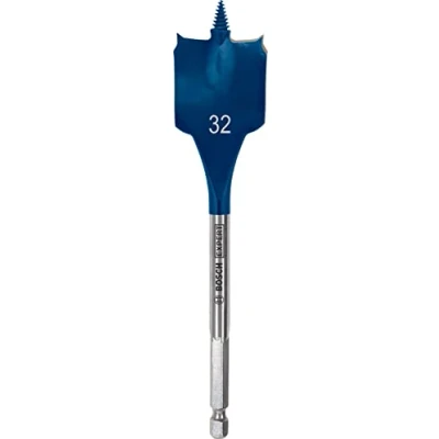 Imagen de Bosch Professional 1x Brocas fresadoras planas Expert SelfCut Speed (para Madera blanda, Aglomerado, Ø 32,00 mm, Longitud 152 accesorios Taladro de impacto rotativo)