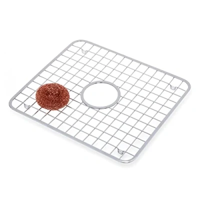 Imagen de iDesign, Gia, Parrilla para fregadero o lavabo, Con orificio, Pulida