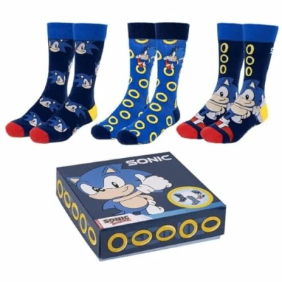 Imagen de Sonic Pack Calcetines, Multicolor, 40 46 para Niños