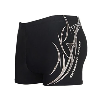 Imagen de HHD® Bañador para Hombre, de Buena Elasticidad, Bordado Trunks Boxers Slip baño con Parte Delantera Playa, Deporte, natación, Buceo