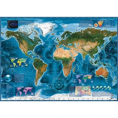 Imagen de Heye Satellite Map (Standard 2000 Pz.) Rajko Zigic Puzle, Multicolor (29797)