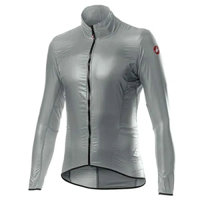 Imagen de Castelli Aria Shell Jacket, Hombre, Silver Gray/Dark Gray, S