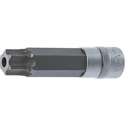 Imagen de BGS 5103 TB100 Punta de vaso longitud 110 mm entrada 12,5 (1/2&quot;) perfil en T (para Torx) con perforación T100