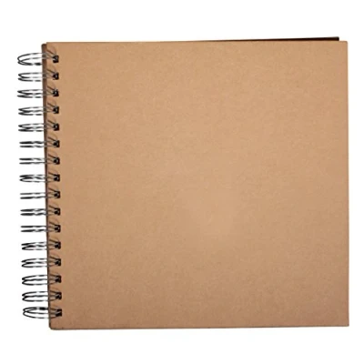 Imagen de Rayher Álbum espiral A6, 15 hojas 250 g/m², cuaderno apaisado, álbum personalizable, 73201521