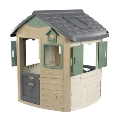 Imagen de Smoby Casita Infantil Jura Lodge Life Material Reciclado (53%), 2 Ventanas y Puertas de Entrada, Medidas (LxAnxAl): 115,4 x 123,3 132 cm. A Partir años (7600810503)