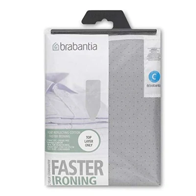 Imagen de Brabantia Funda Protectora para Mesa de Planchar, Gris (Metallizzato), 124x45 cm, 1 Unidad