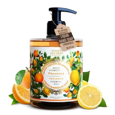 Imagen de Panier des Sens Jabón Líquido de Provence Marsella Manos Hidratante con Aceite Coco 97% Ingredientes Naturales Fabricado en Francia 500ml