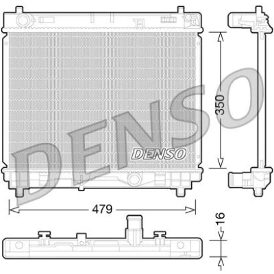 Imagen de Radiador, refrigeración del motor DENSO DRM50059